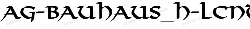 AG-Bauhaus_H-LCnd Bo字体转换